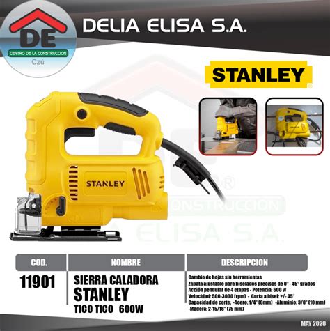 SIERRA CALADORA TICO TICO STANLEY 600W SJ60K Delia Elisa S A