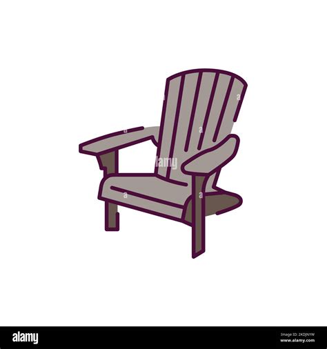 Adirondack Chair Illustration Stock Vector Images Alamy