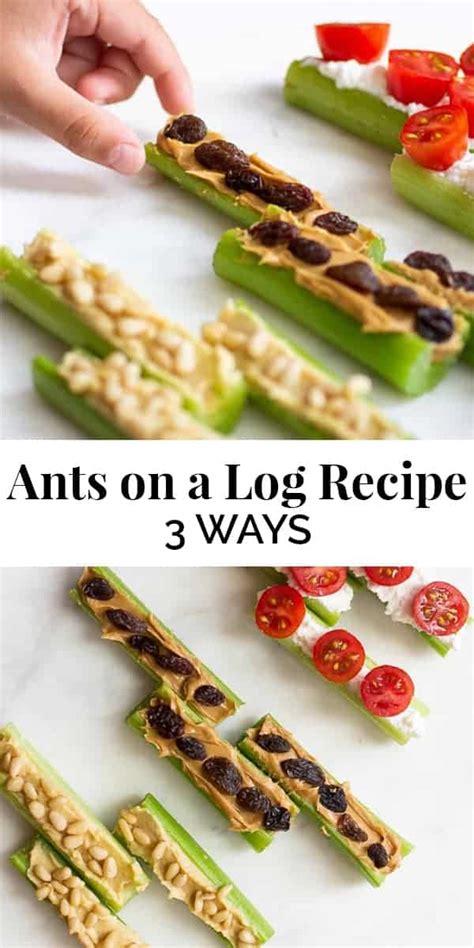 Ants on a Log Recipe 3 Ways | The Butter Half