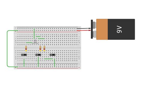 Circuit Design Breadboard Introduction Tinkercad