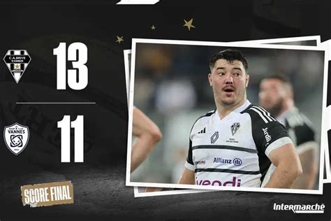 Le CA Brive s impose miraculeusement face à Vannes et grappille des