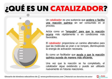 Qué es un Catalizador Definición de Catalizador