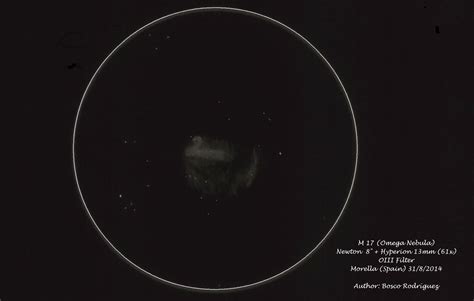 M Omega Nebula Astronomy Sketch Of The Day