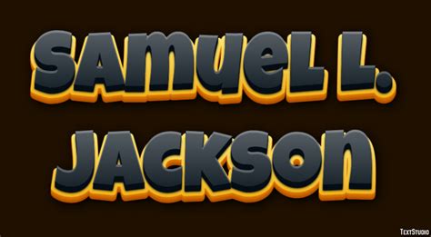 Samuel L. Jackson Text Effect and Logo Design Celebrity