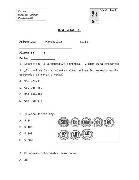 Docx Prueba Conociendo Los N Meros Dokumen Tips