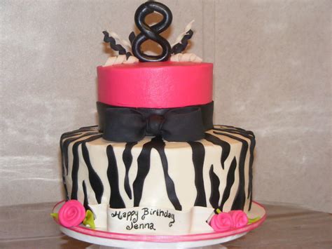 Hot Pink Zebra Print Cake CakeCentral