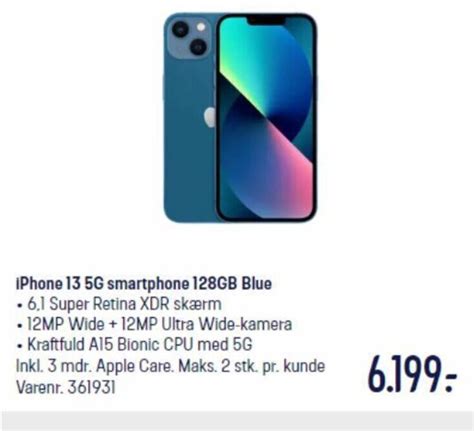 Iphone G Smartphone Gb Blue Tilbud Hos Elgiganten