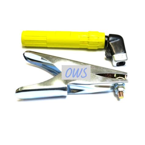 A Electrode Holder Earth Clamp Set Mma Arc Welding Twist