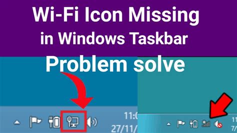 Fix Wi Fi Icon Missing In Windows Laptop Taskbar Windows 10 7 Wifi