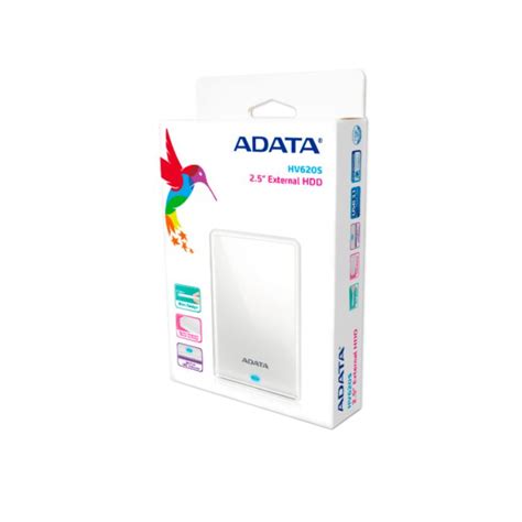 Adata Tb Hv S Slim External Hard Drive Usb White Pc