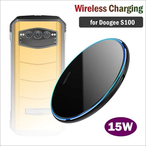 15W Fast Wireless Charging For DOOGEE S100 S99 Rugged Phone Wireless