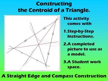 Constructing the Centroid of a Triangle by Mike's Math Market | TpT