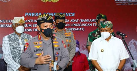 Jaga Kekayaan Desa Adat Di Bali Kapolri Kukuhkan Bankamda Dan Sipandu