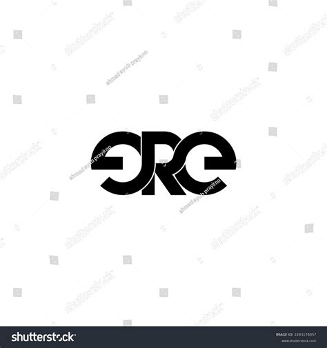 Ere Lettering Initial Monogram Logo Design Stock Vector (Royalty Free ...