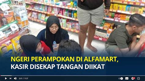 Ngeri Perampokan Di Alfamart Kasir Disekap Tangan Diikat Pelaku Bawa