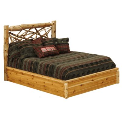 Fireside Lodge Traditional Cedar Log Bed