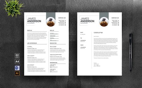 Simple Word Resume Template #187424 - TemplateMonster