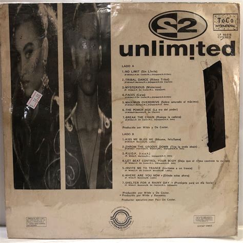 2 Unlimited No Limits Lp Circulo Musical