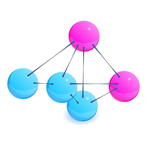 premium vector structural model icon isometric illustration