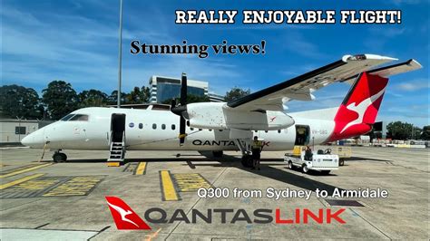 Trip Report Qantaslink Economy Dash 8 Q300 Sydney Syd To Armidale Arm Youtube