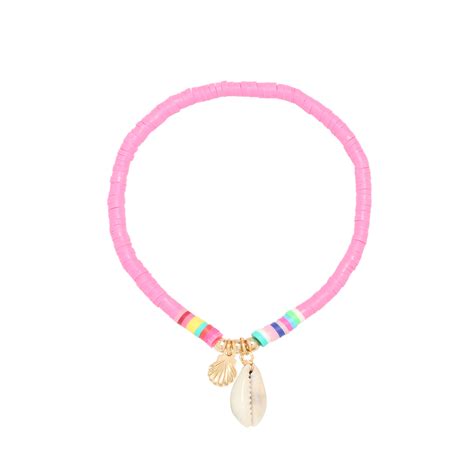 Roze Ibiza Armband Met Schelp Stylefever Nl