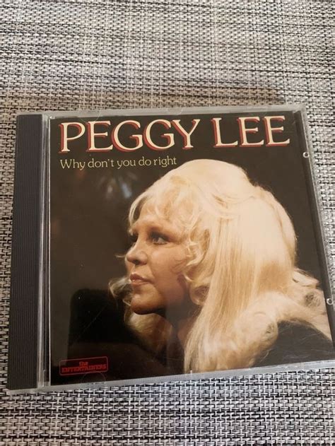 Peggy Lee Why Dont You Do Right Kaufen Auf Ricardo