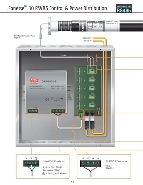 Somfy Sonesse St30 Rs 485 Wiring And Control Example