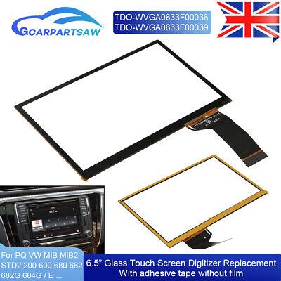 Touch Screen Digitizer For Vw Skoda Mib Std Tdo Wvga F