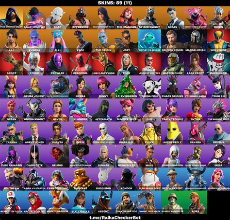 FA 89 OUTFITS FNCS CHAMPION SEEKER OL WOODY HOT MARAT GALAXY GRAPPLER SNAP