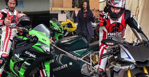 Esta es la increíble colección de motos que Keanu Reeves tiene en su