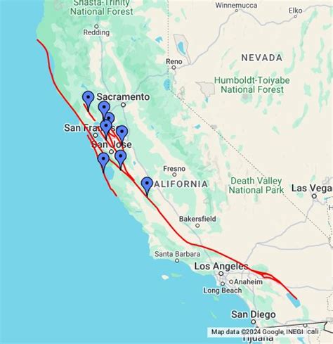 Map Of San Andreas Fault – Map Of The World