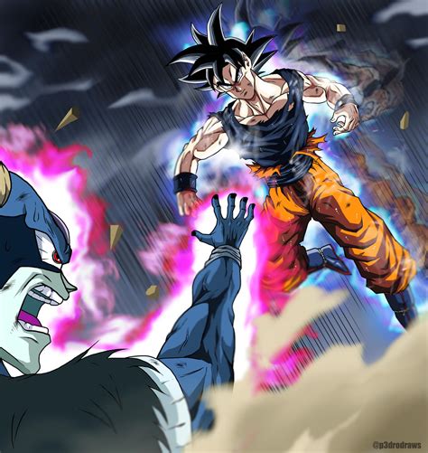 Ultra Instinct Goku Vs Moro By Pedroillustrations On Deviantart