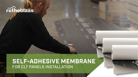 Self Adhesive Membrane For Clt Panels Installation Rothoblaas Youtube