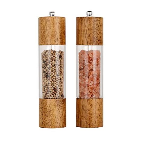 XWXO Premium Acrylic Salt And Pepper Grinder Set Manual Salt And