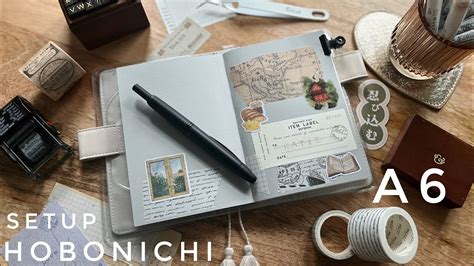 2023 Hobonichi A6 English Techo Planner Setup Video For Memory Keeping