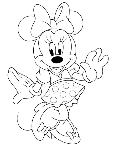 Minnie Mouse Coloring Page Coloring Book