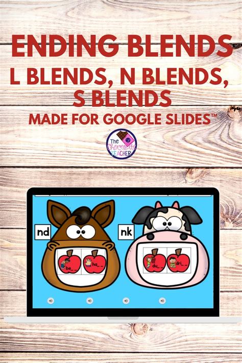 Ending Blends | Ending Sounds | Phonics Google Slides™