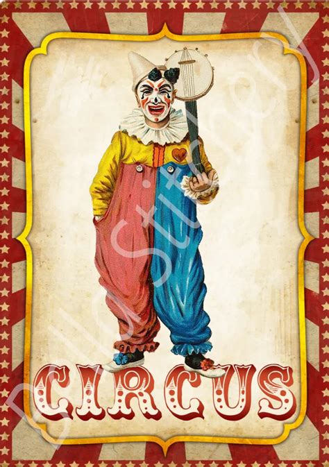 Vintage Circus Clown