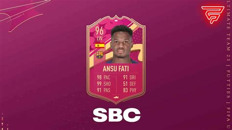 Gu A Para Completar El Fifa Ansu Fati Futties Sbc En Fifa