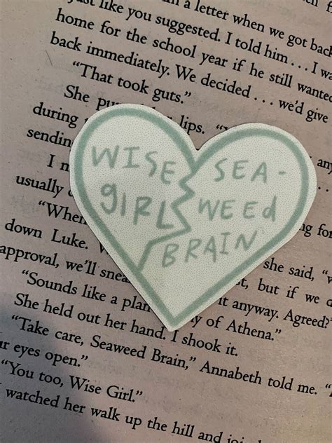 Seaweed Brain Wise Girl Sticker Percy Jackson And The Olympians