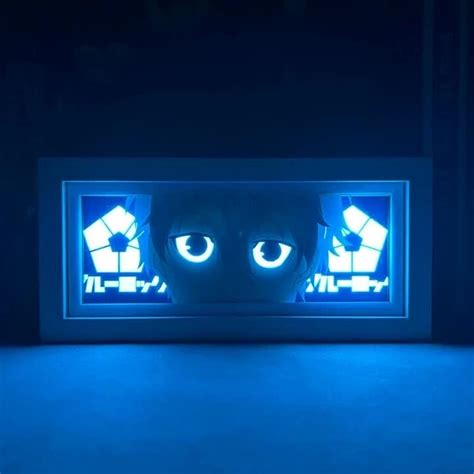 Seishiro Nagi สีฟ้าล็อคสำหรับประดับห้องมังงะ Light โคมไฟตั้งโต๊ะอะนิเมะ ...