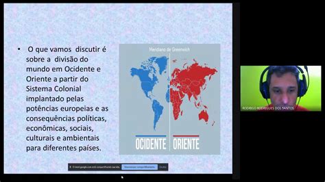 Aula Dos 9 Anos Sobre A Divisão Do Oriente E Ocidente Da Escola