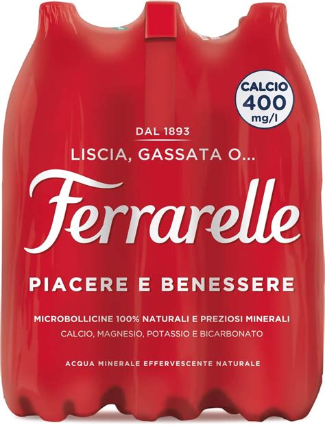 Ferrarelle Acqua Minerale Effervescente Naturale 1 5L Confezione Da 6