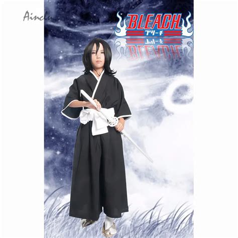 Ainclu Free Shipping Bleach Gotei Thirteen Kuchiki Rukia Black Soul