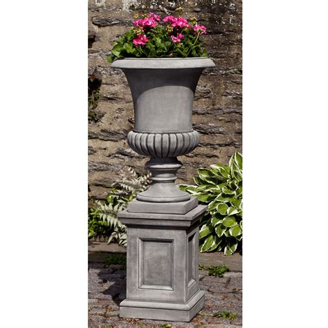 Kent Urn On Pedestal Tall Goblet Planters Kinsey Garden Decor