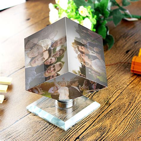 Custom D Photo Crystal Cube Uartify