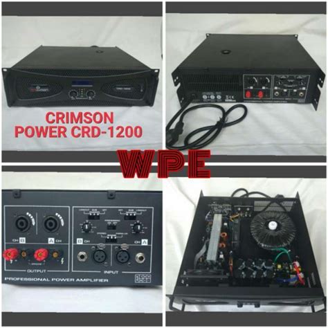 Jual POWER AMPLIFIER Crimson CRD 1200 2 Channel 1200 Watt Class D Di