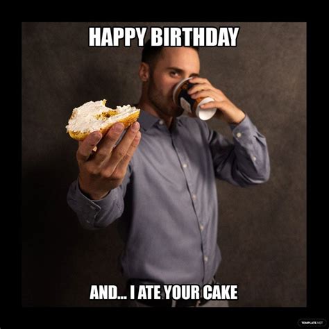 Funny Hilarious Happy Birthday Meme In Psd Illustrator   Png