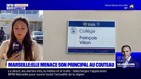 Marseille Une L Ve De Ans Menace Le Proviseur Du Coll Ge Fran Ois