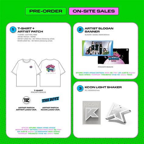 Kcon 2023 Japan Official Merchandise Preview Rkpop